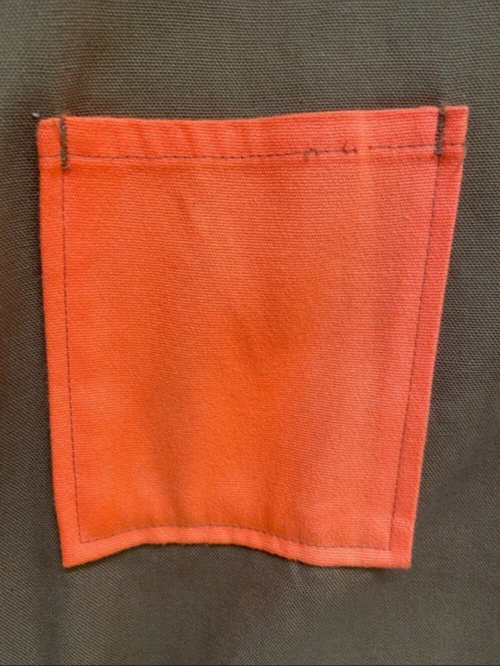 Black Sheep Men's XL Hunting Field Jacket Brown Blaze Orange Cotton Canvas - Picture 4 of 7